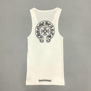 Chrome Hearts Horseshoe Logo Ribbed Tank Top